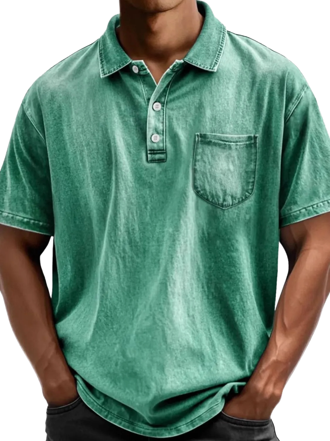 Men's Full Size Collared Neck Short Sleeve Polo Plus Size