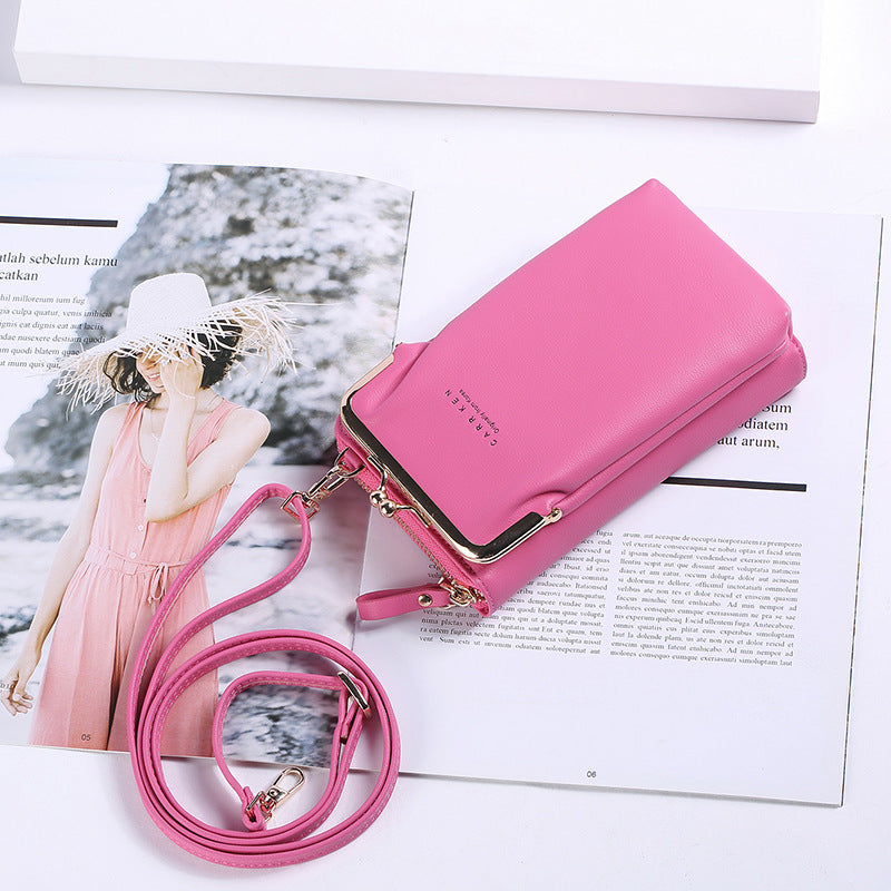 Monochrome soft surface zipper phone case