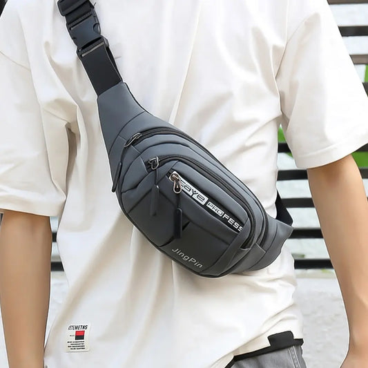 Outdoor Waist Bag Waterproof Waist Bum Bag Running Jogging Belt Pouch Zip Fanny Pack  Mobile Phone Bag Oxford Cloth Chest Bag eprolo