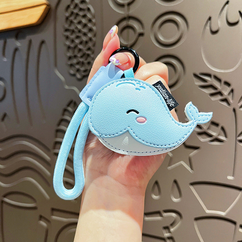 Original Marine Animal Leather Dolphin Keychain