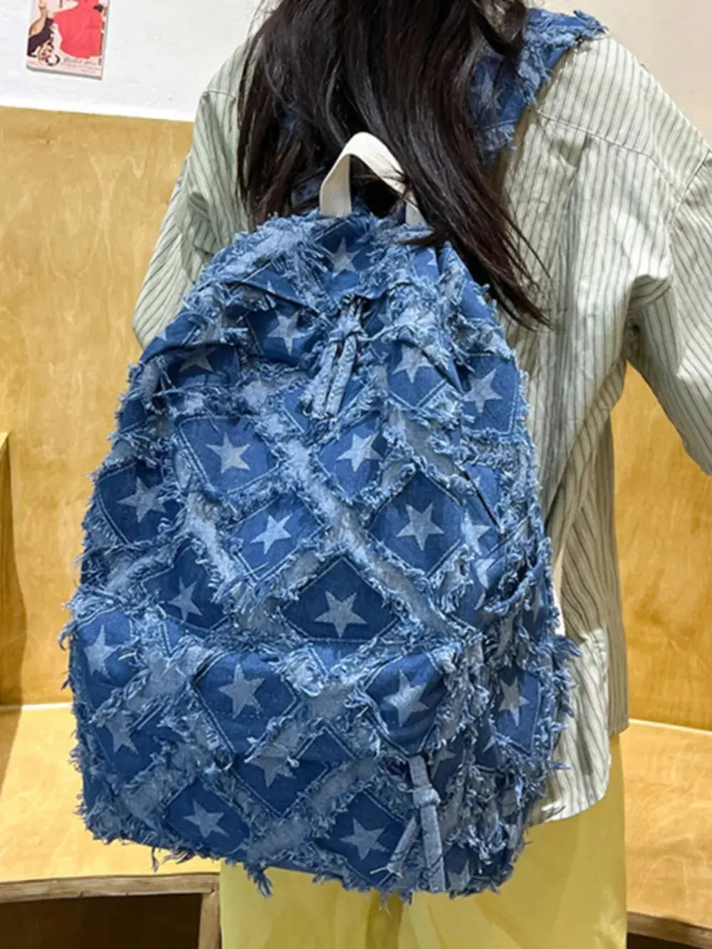 Star Denim Backpack Bag eprolo