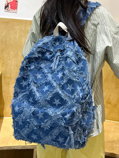 Star Denim Backpack Bag eprolo