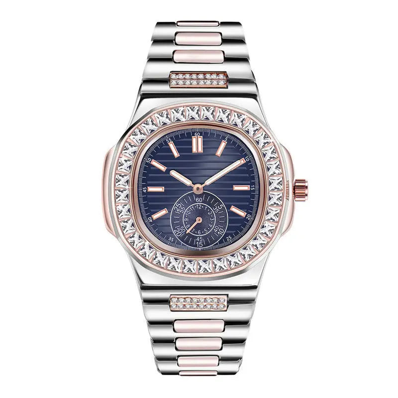 Mens Fashion Alloy  Luxury Brand Diamond Gifts Watches Easy Bazaar