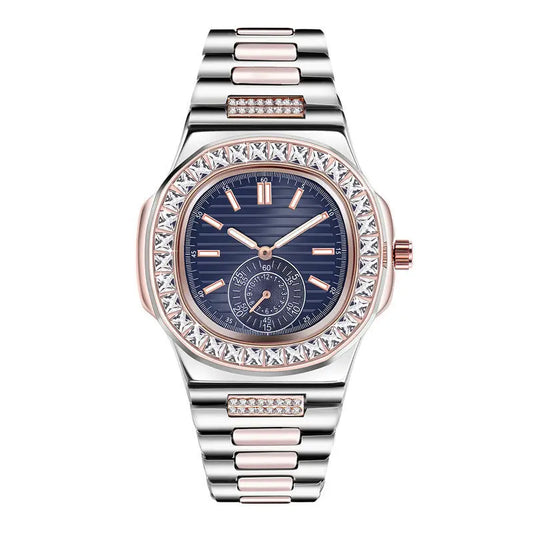 Mens Fashion Alloy  Luxury Brand Diamond Gifts Watches Easy Bazaar