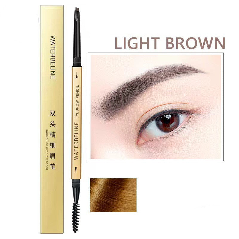 Double-headed Eyebrow Pencil Ultra-fine Pen Point Ultra-fine Waterproof Sweat