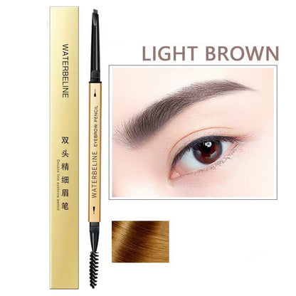 Double-headed Eyebrow Pencil Ultra-fine Pen Point Ultra-fine Waterproof Sweat