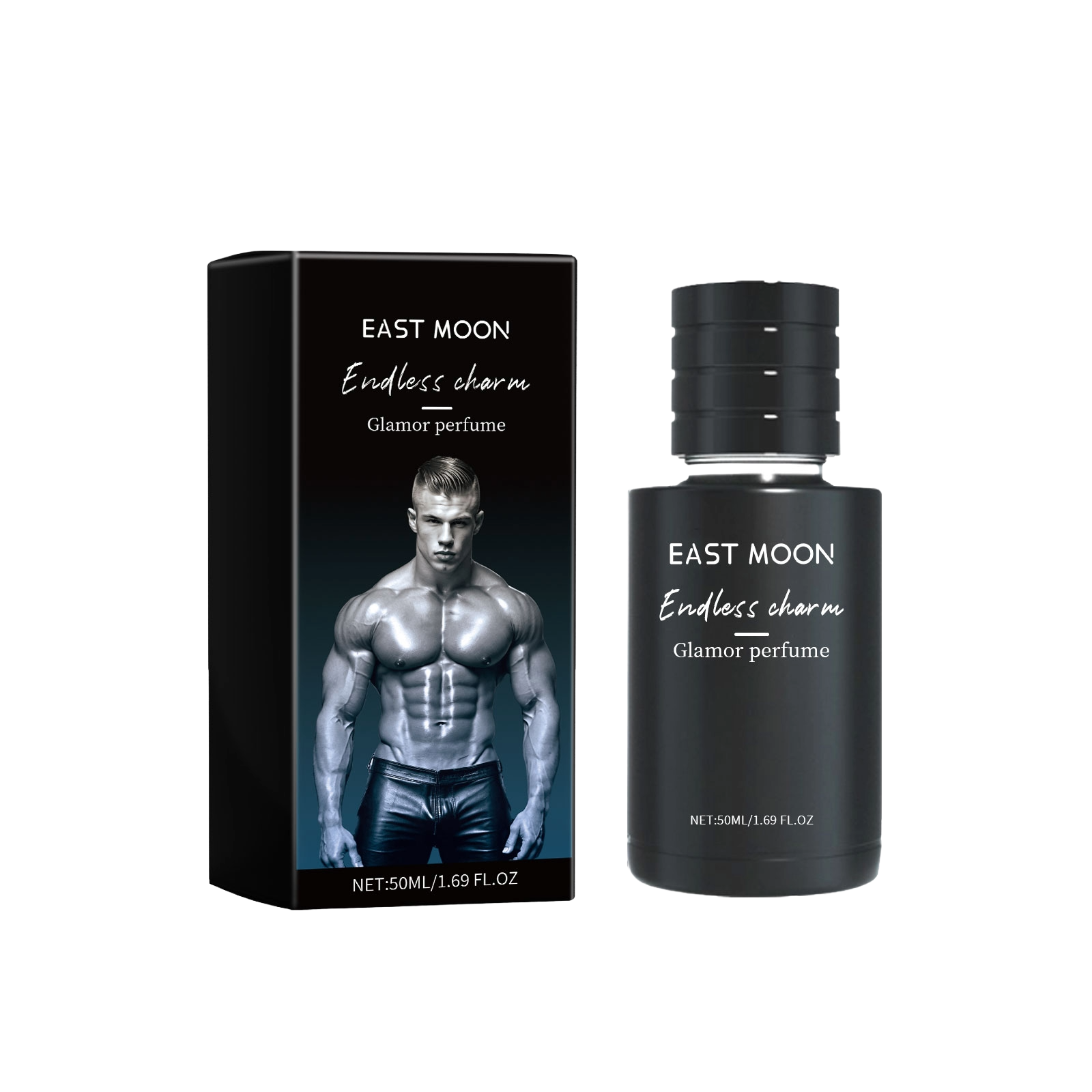Best sandalwood fragrance for men luxury portable perfume black bottle design