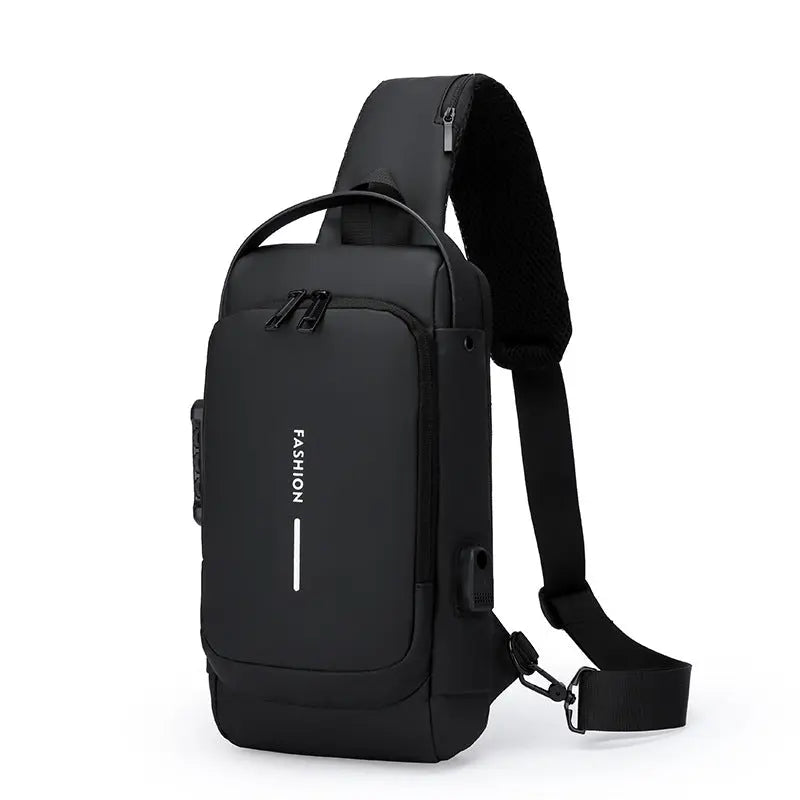 Motorcycle bag password anti-theft chest bag men's shoulder bag large capacity casual men's bag multifunctional crossbody bag eprolo