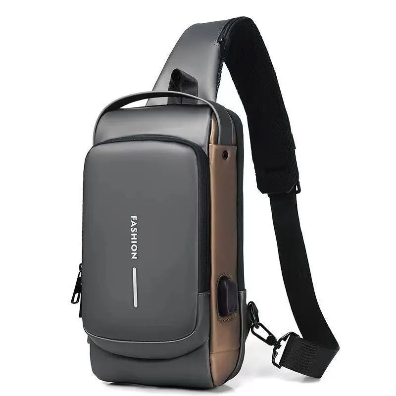Motorcycle bag password anti-theft chest bag men's shoulder bag large capacity casual men's bag multifunctional crossbody bag eprolo