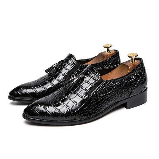 Pointed leather shoes for men Easy Bazaar