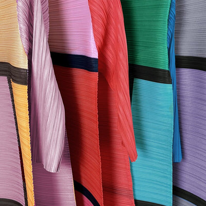 Pleated Dress Fall Winter Women Abaya Loose Long Plaid Printed Dress Aesthetic Clothes In Stock