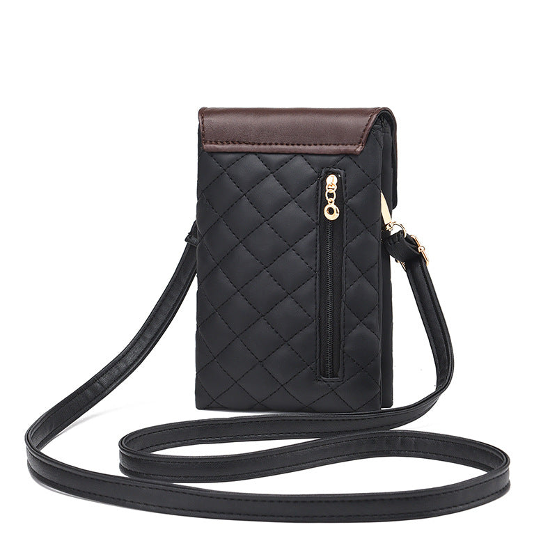 Mobile phone bag with a cross-body strap for women