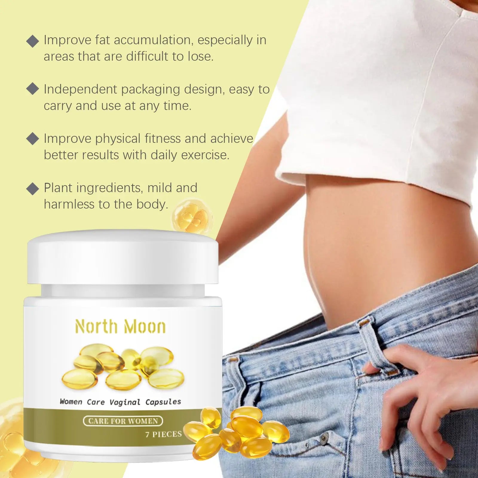 North Moon Body Care Capsule Gentle Firming And Moisturizing Skin Body Beauty Patch For Lazy People eprolo