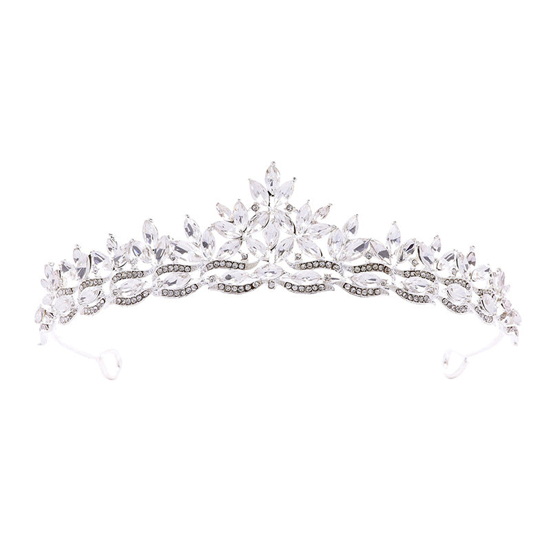 Retro Simple Elegant Crown Bridal Headdress Queen Crown Wedding Hair Accessories