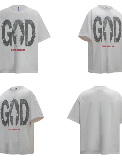 Men's Oversized Letter Graphic T-Shirt Trendsi