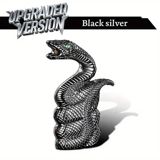 1pc Butane Lighter, Creative Snake Windproof Lighter, Horizontal Fire Design, Windproof Lighter, Lucky Snake Desktop Decorations, Suitable For Indoor And Outdoor, Perfect Gift For Father, Husband Or B