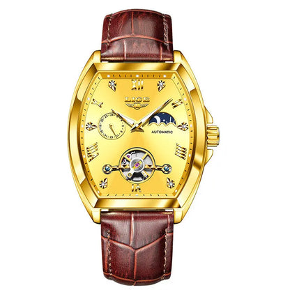 Men's Tourbillon Mechanical Watch Multifunctional Waterproof Easy Bazaar