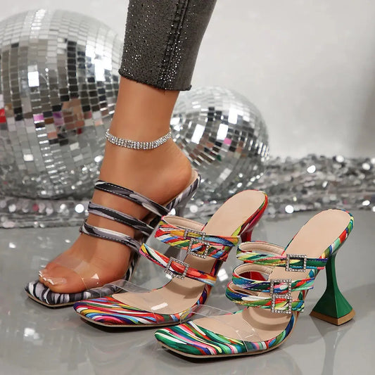 Open Toe High Heel Sandals Trendsi