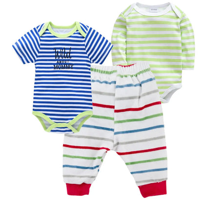 Solid Color Korean Newborn Baby Clothes Kids Set eprolo