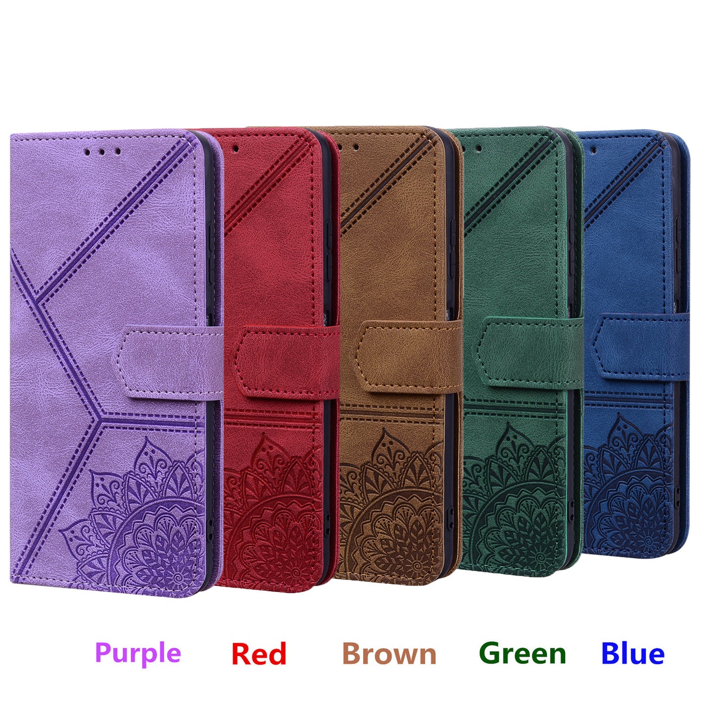 Retro Embossed Phone Case Lines Mandala