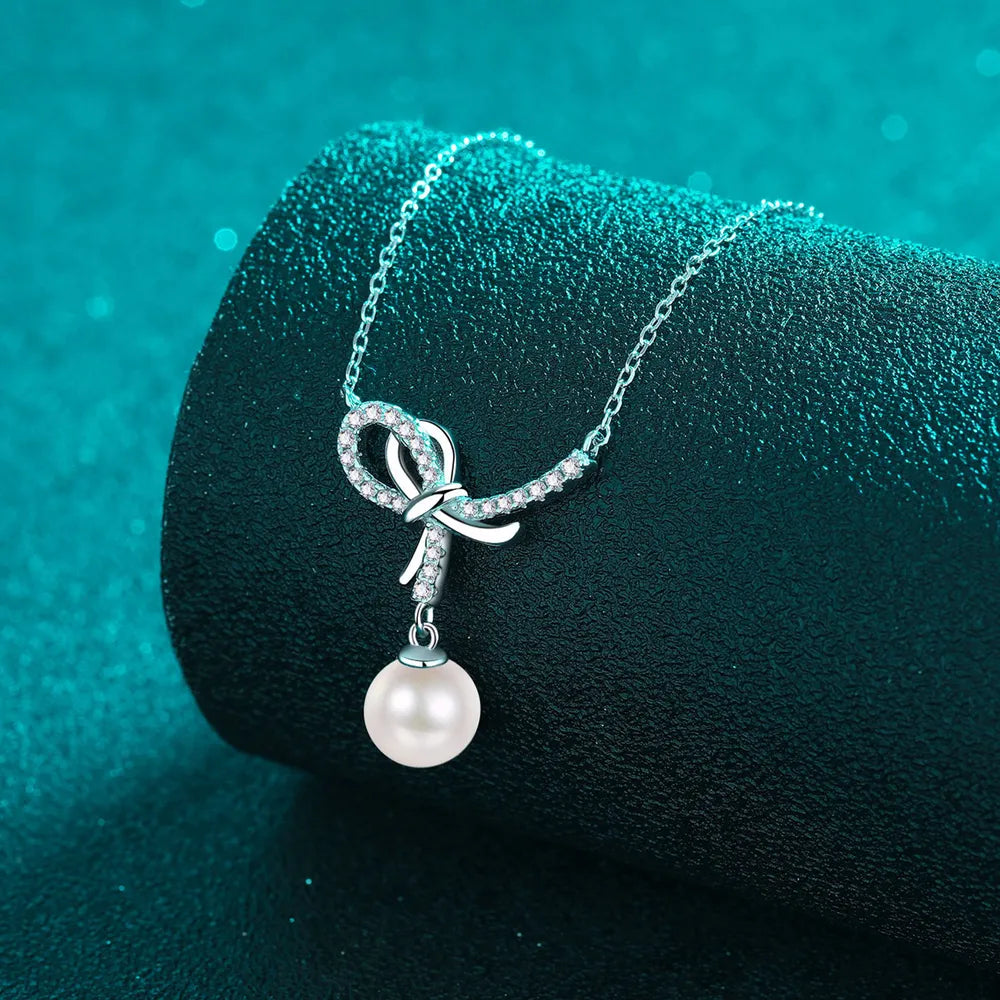 Sterling Silver Pearl Pendant Necklace