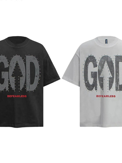 Men's Oversized Letter Graphic T-Shirt Trendsi