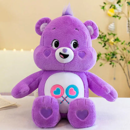 Three-color Bear Pillow Plush Toy Rainbow Bear Doll Cute Panda eprolo