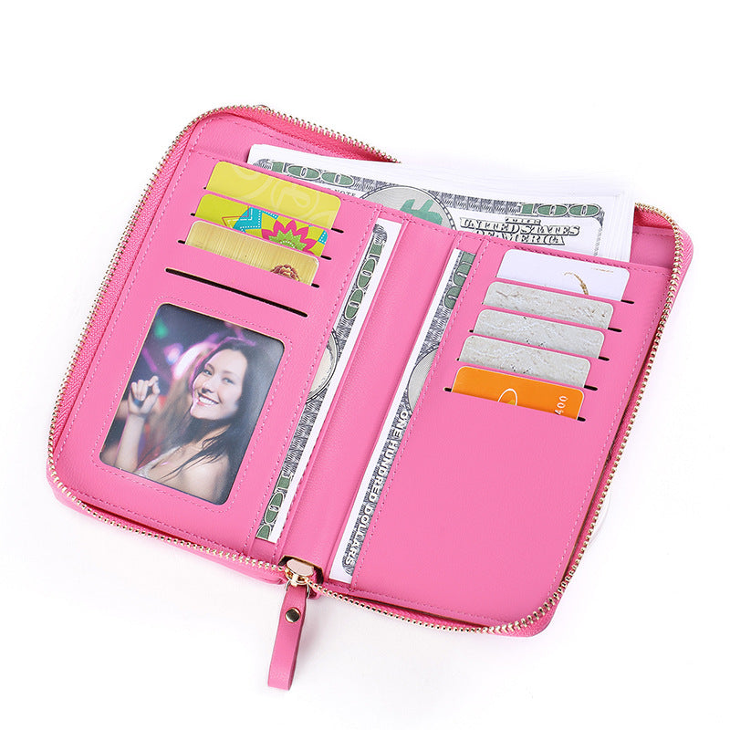 Monochrome soft surface zipper phone case