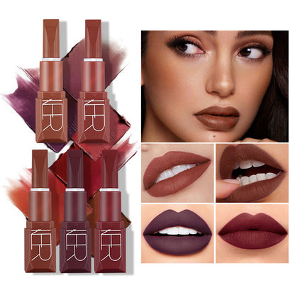 Pumpkin Color Matte Lipstick Matte Lip Glaze