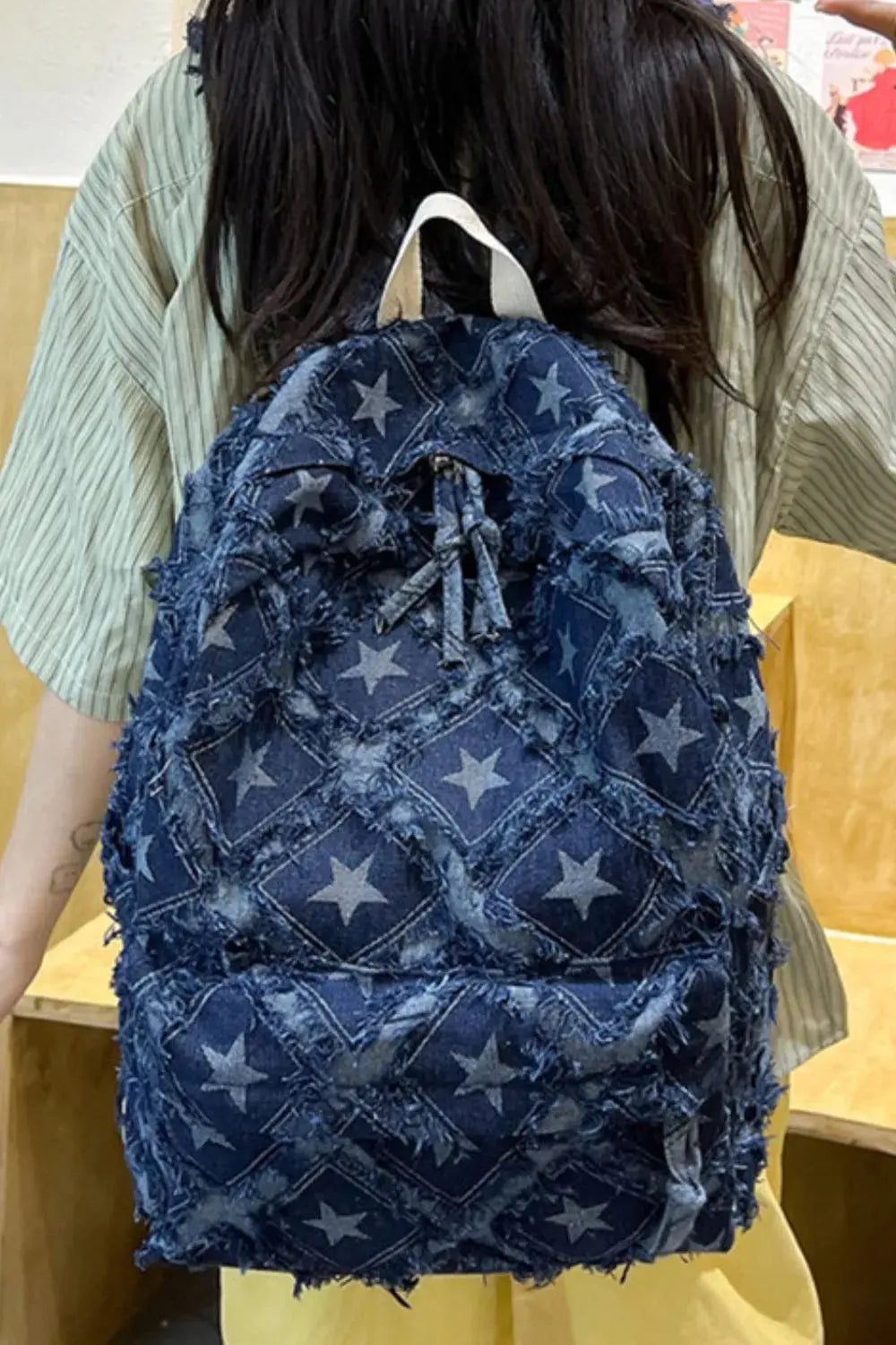 Star Denim Backpack Bag eprolo