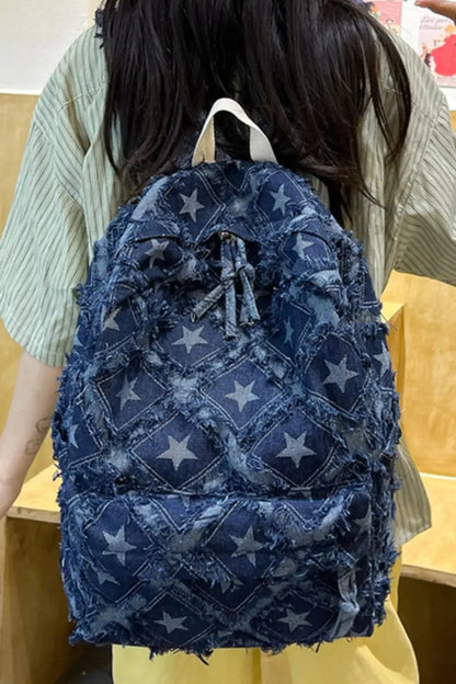 Star Denim Backpack Bag eprolo