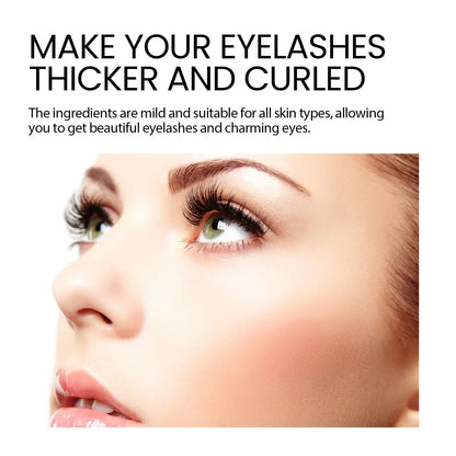 Eyelash Boost Serum, Natural Beauty Slim Long Gentle Thick Black Curl Lasting Without Smudding Mascara eprolo