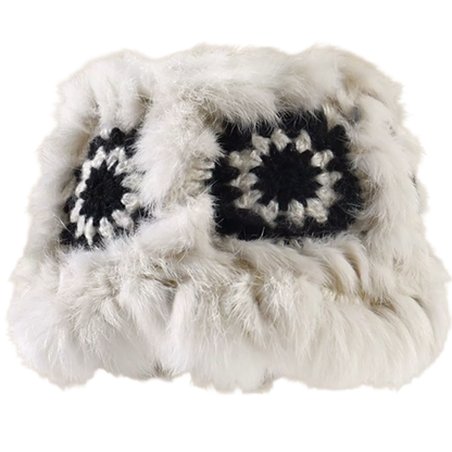 Fuzzy Crochet Bucket Hat