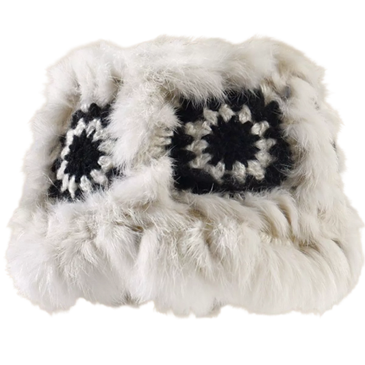 Fuzzy Crochet Bucket Hat