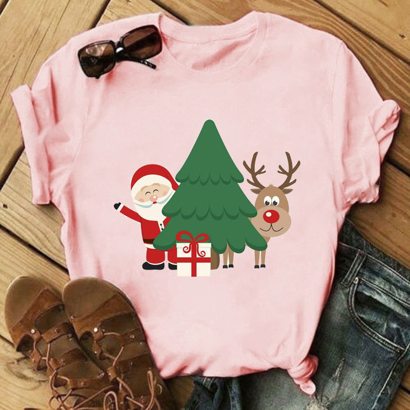Christmas Print Shirt for Girls
