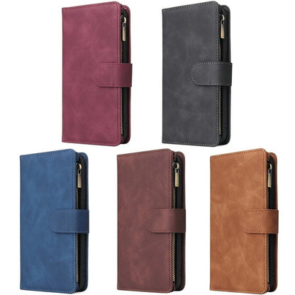 Multifunctional zipper mobile phone case multi Card Wallet Leather Case