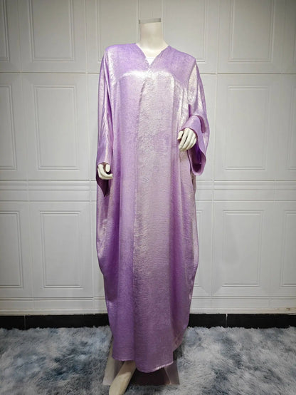 Muslim Fashion Bronzing Robe Abaya Outer Wear Cj dropshipping