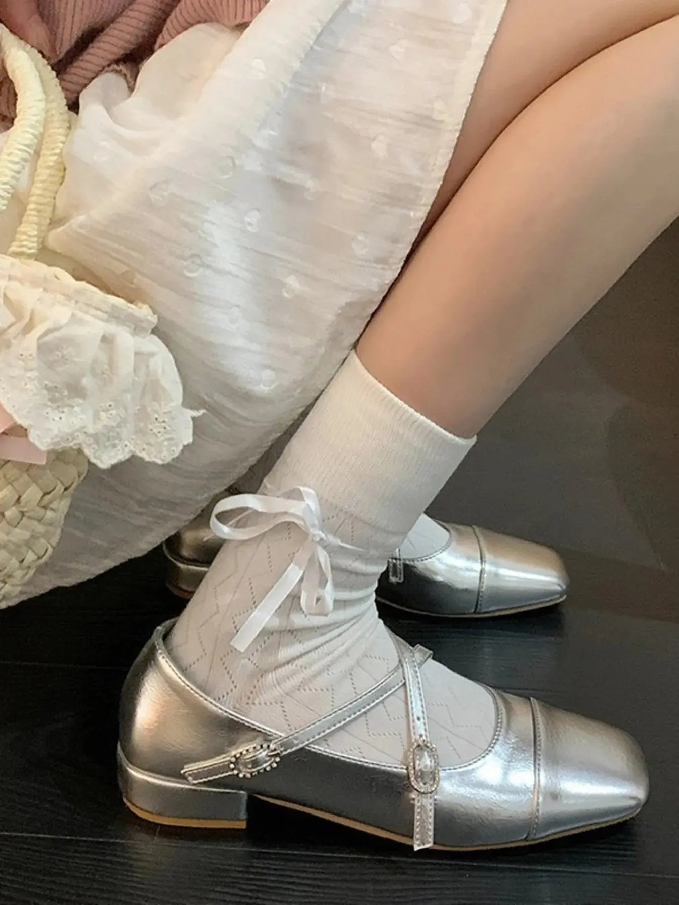 Square Toe Block Heels Mary Jane Shoes Trendsi