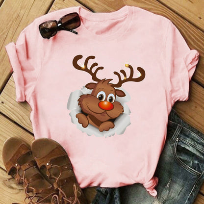 Christmas Print Shirt for Girls