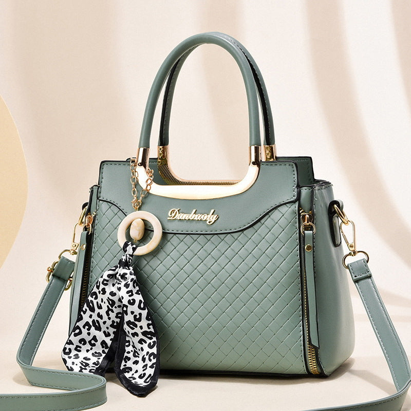 Women's Fashionable Soft Leather Large Capacity Tote Bag