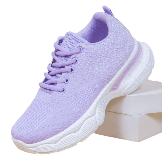 Women's Casual Sports Shoes Mesh in Lavender - Breathable Running Sneakers
