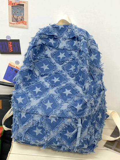 Star Denim Backpack Bag eprolo