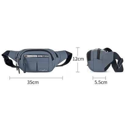 Outdoor Waist Bag Waterproof Waist Bum Bag Running Jogging Belt Pouch Zip Fanny Pack  Mobile Phone Bag Oxford Cloth Chest Bag eprolo
