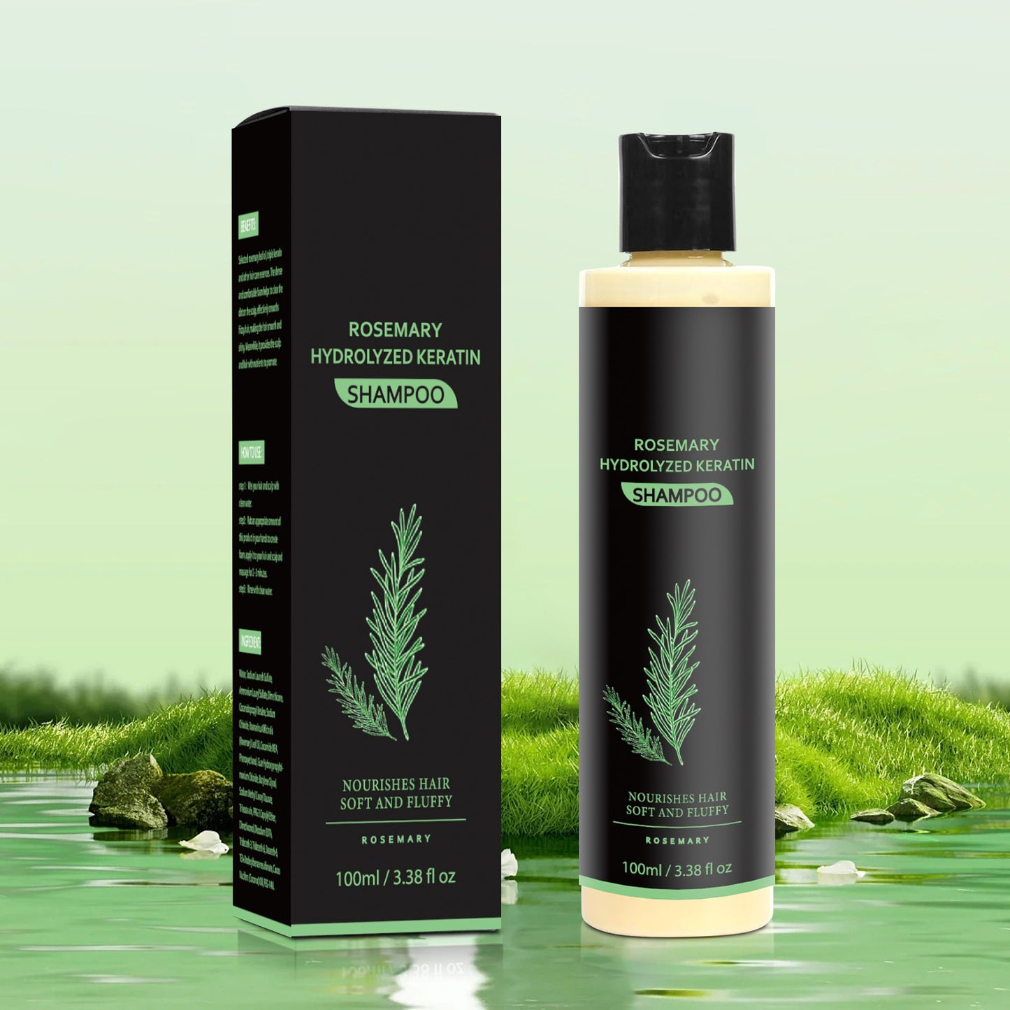 Rosemary Herbal Shampoo for Oil Control and Hair Repair