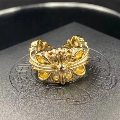 Vintage ring with adjustable hip hop style