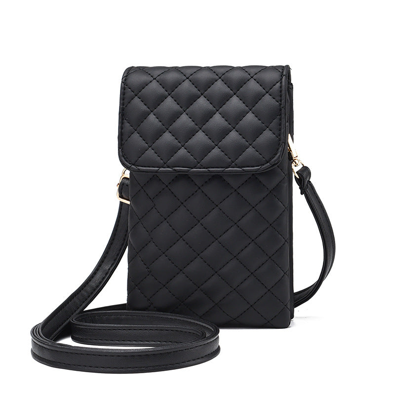 Mobile phone bag with a cross-body strap for women