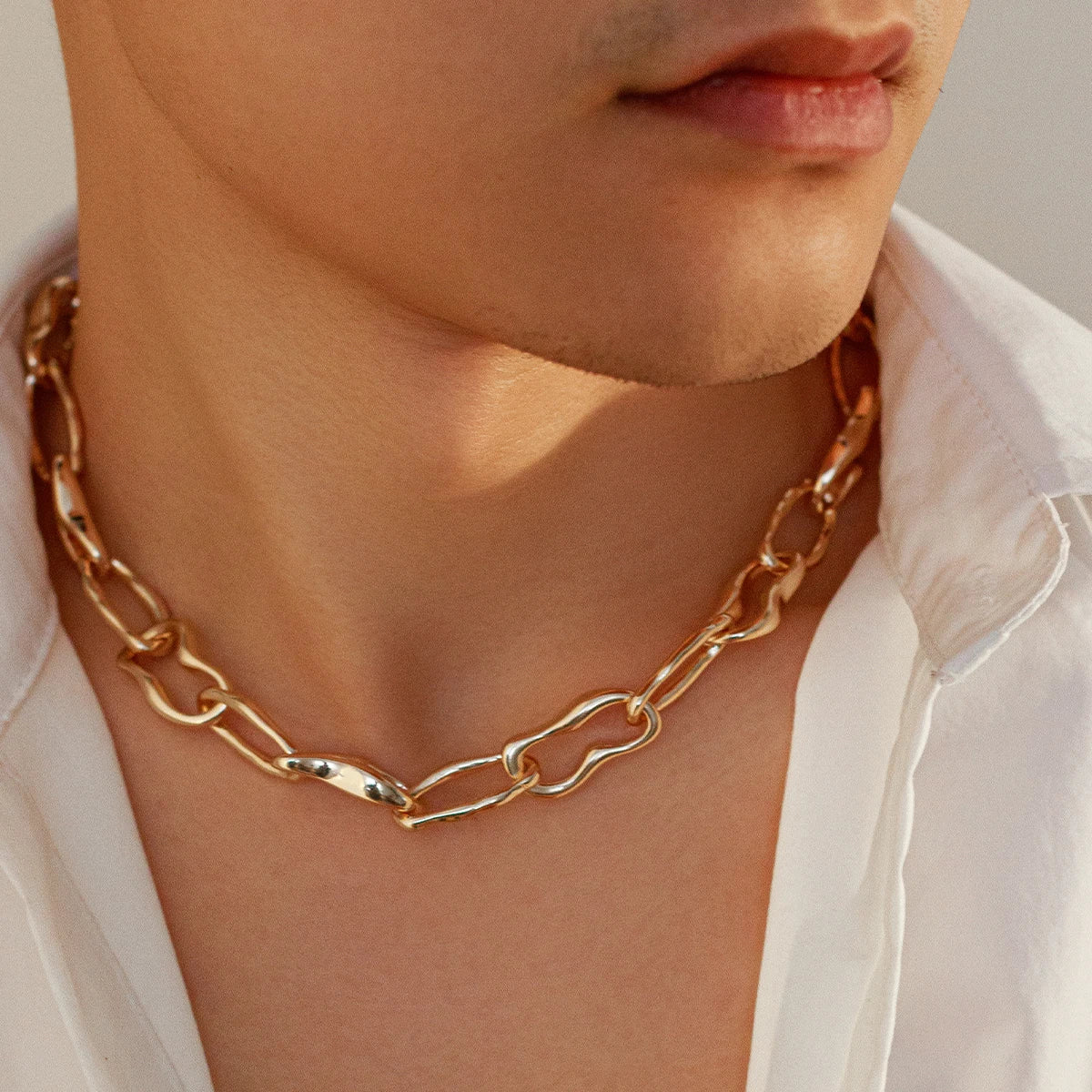 Hip Hop Chunky Link Chain Necklace