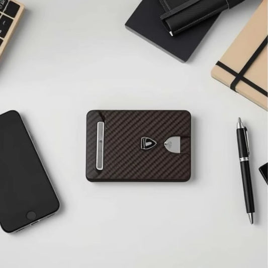 Carbon Fiber Men's Wallet with Anti-theft Function