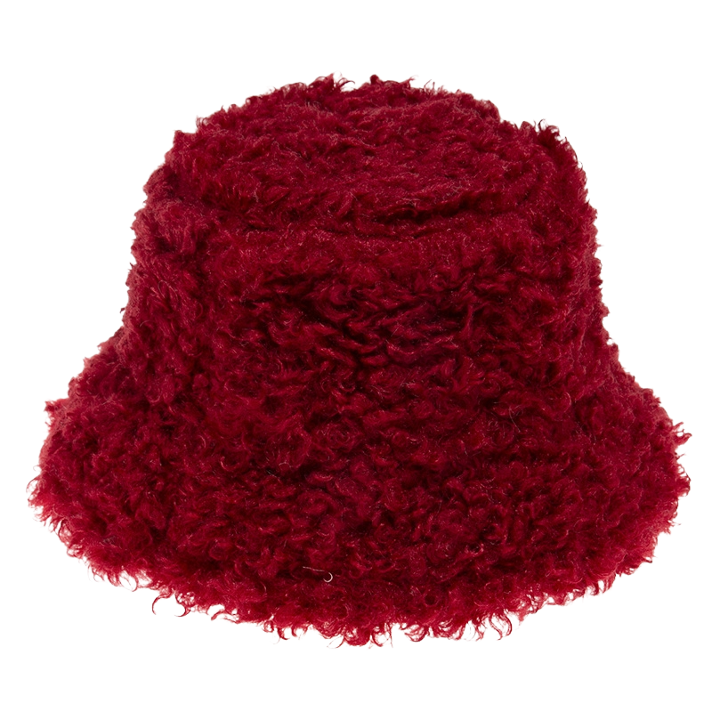 Men fisherman hat lamb wool beanie hat