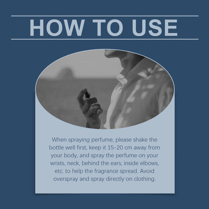 Cloudy Spring Perfume, Natural Fresh Understated Light Fragrance Lasting Fragrance For Men